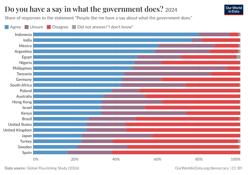 Do you have a say in what the government does?